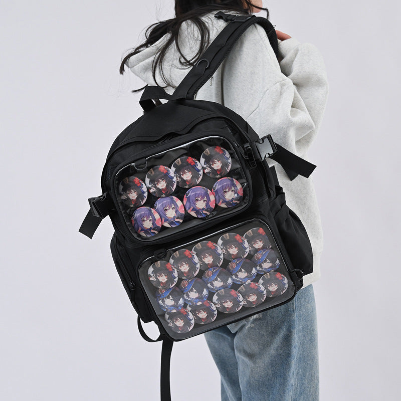 Men's Cartoon Female College Junior High Design Backpacks