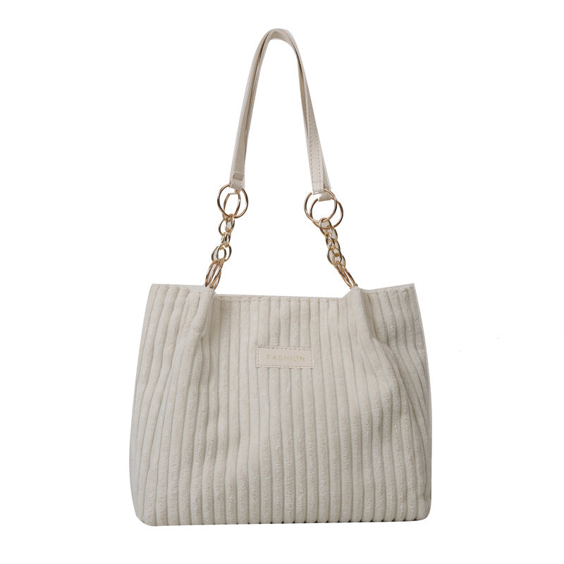 Color Simple Texture Graceful Fashionable Western Shoulder Bags
