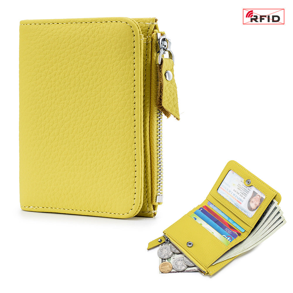 Women's Fashionable Short Large Capacity Zipper Pocket Ladies Wallets