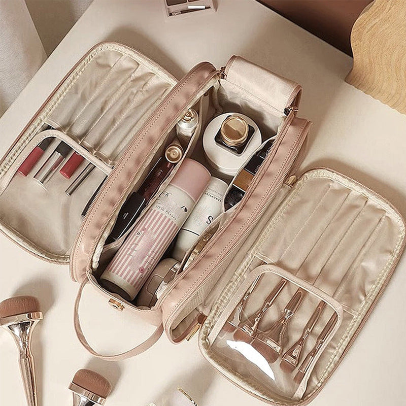 Women's Large Capacity Portable High-grade Makeup Brush Cosmetic Bags