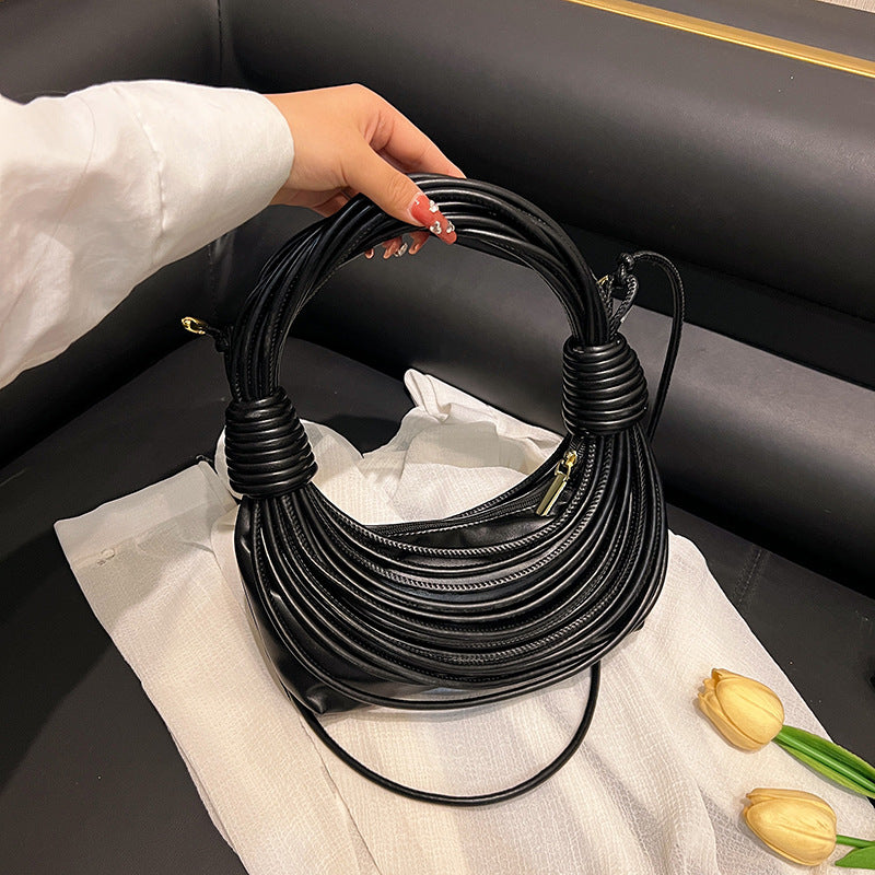 Women's Good Texture Woven Knot Multi Colors Crossbody Bags