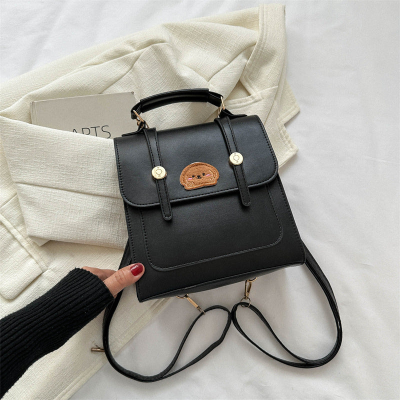 Commuter Simple Textured Fashionable Retro Fashion Backpacks