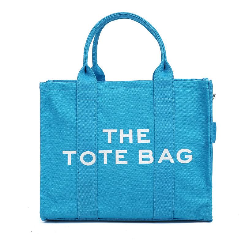 Women's Trendy Simple Fashion Letters Canvas Shoulder Bags