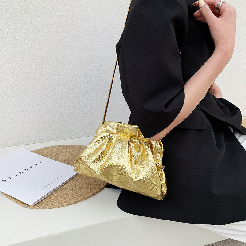 Women's Special Interest Light Luxury Pleated Cloud Shoulder Bags