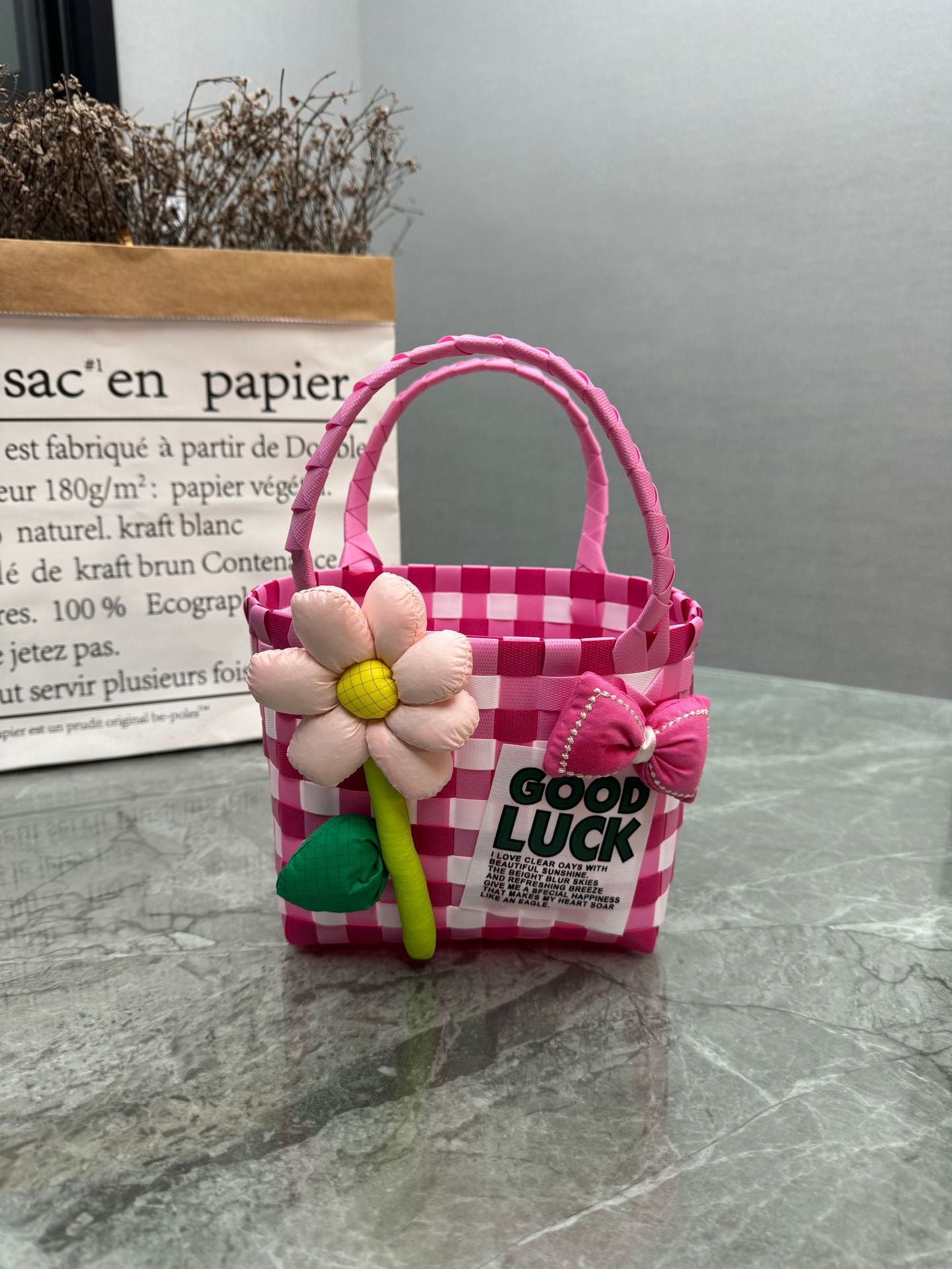 Women's & Children's & Plastic Woven Gift Basket Handbags