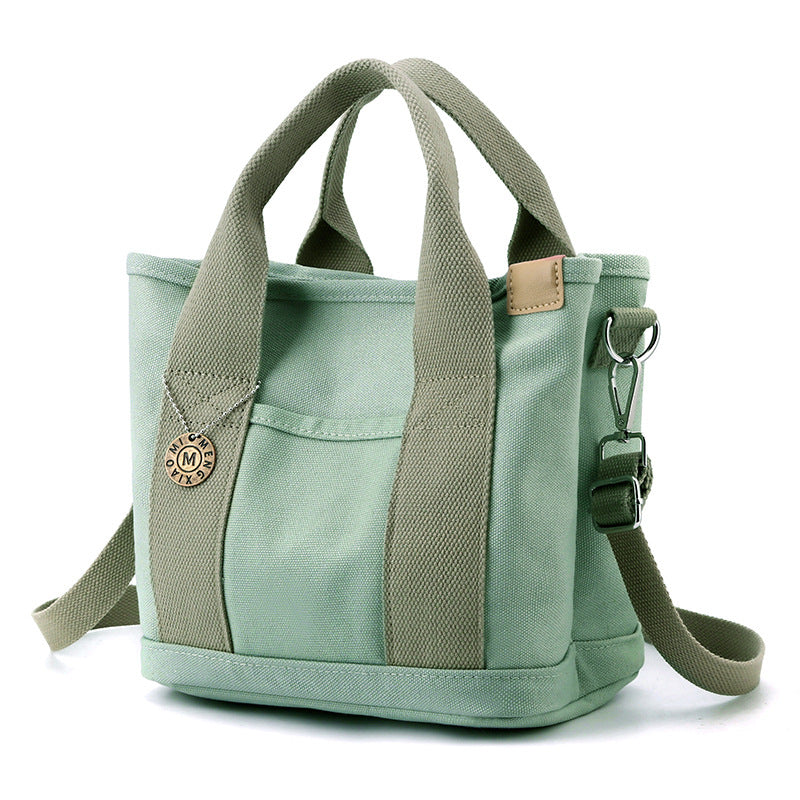 Women's Canvas Reticule Out Clutch Large Handbags