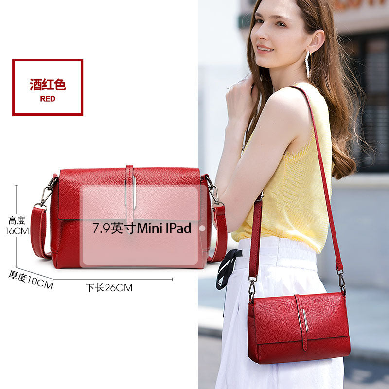 Women's Leather Trendy Summer Fashion Cowhide Single Shoulder Bags