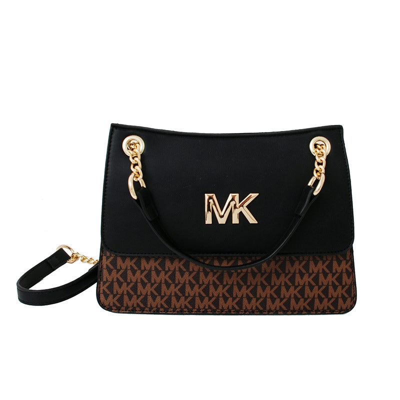 Women's Chain Contrast Color Fashion Texture Large Shoulder Bags