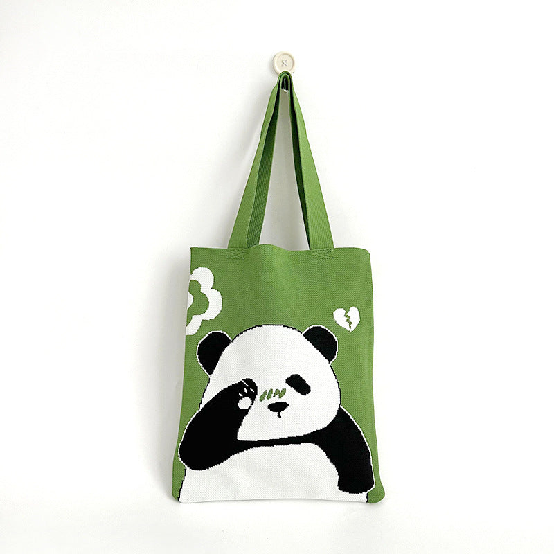 Women's National Style Panda Storage Large Capacity Shoulder Bags