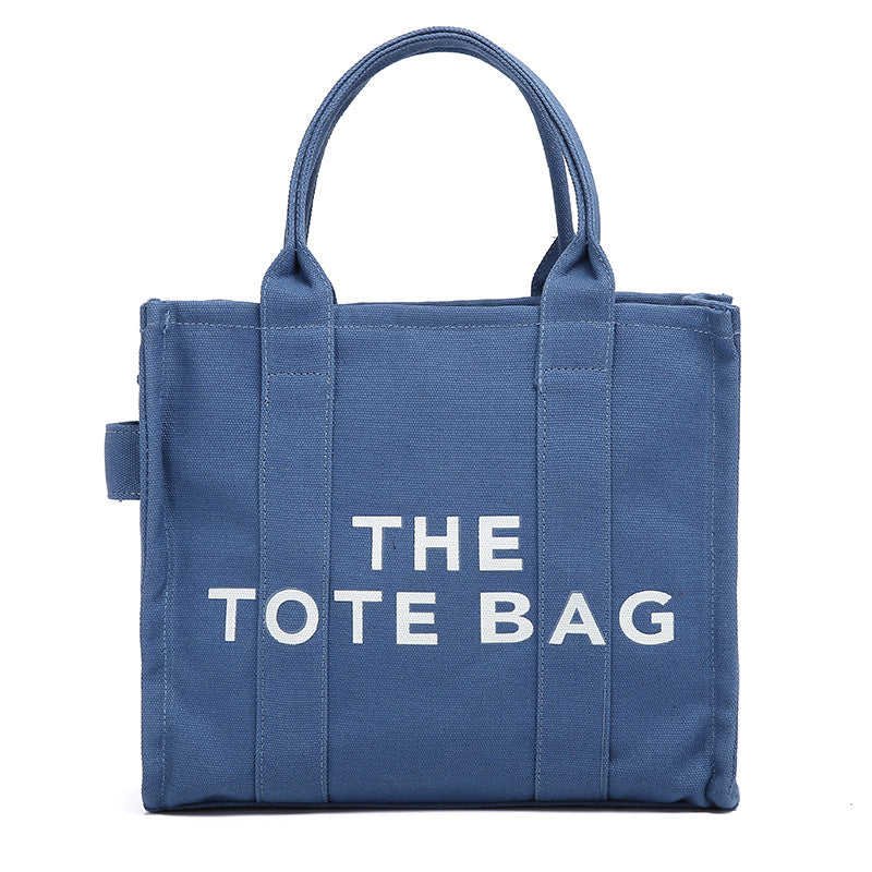 Women's Trendy Simple Fashion Letters Canvas Shoulder Bags