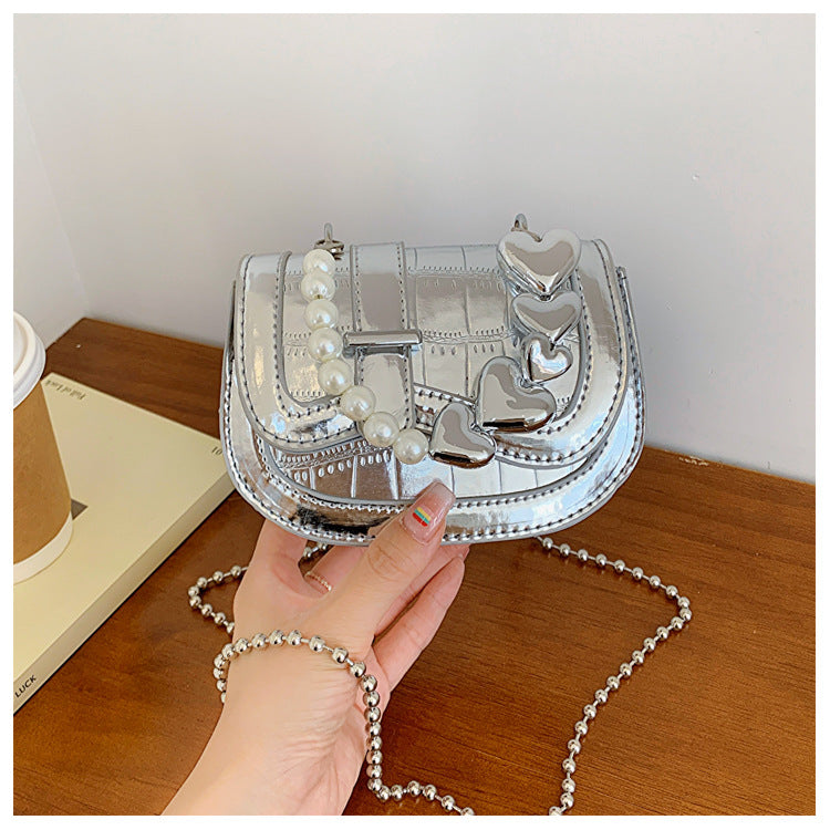 Women's Mini Summer Advanced Texture Fashion Shiny Crossbody Bags