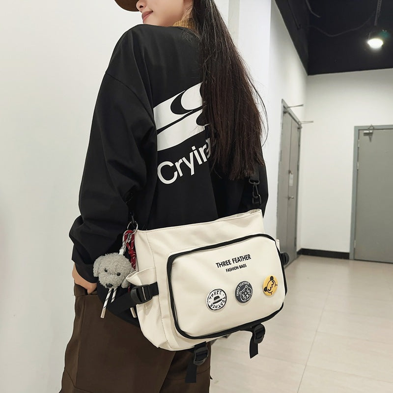 Women's & Men's & Leisure Simple Campus Tooling Fashion Shoulder Bags