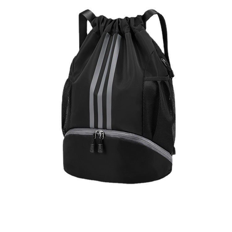 Basketball Solid Color Fitness Drawstring Pull String Oxford Bags