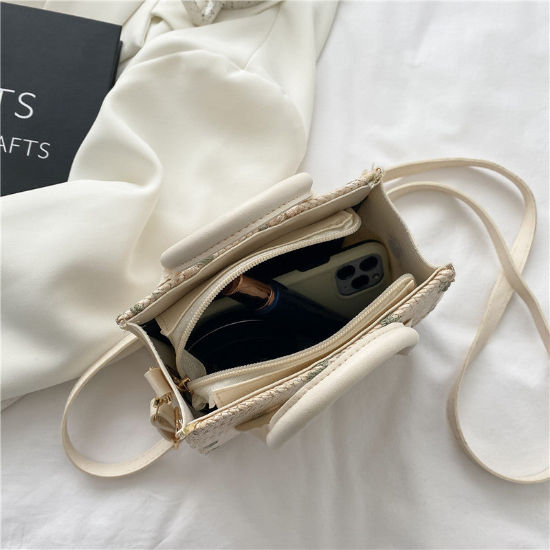 Summer Straw Woven Trendy Style Fresh Shoulder Bags