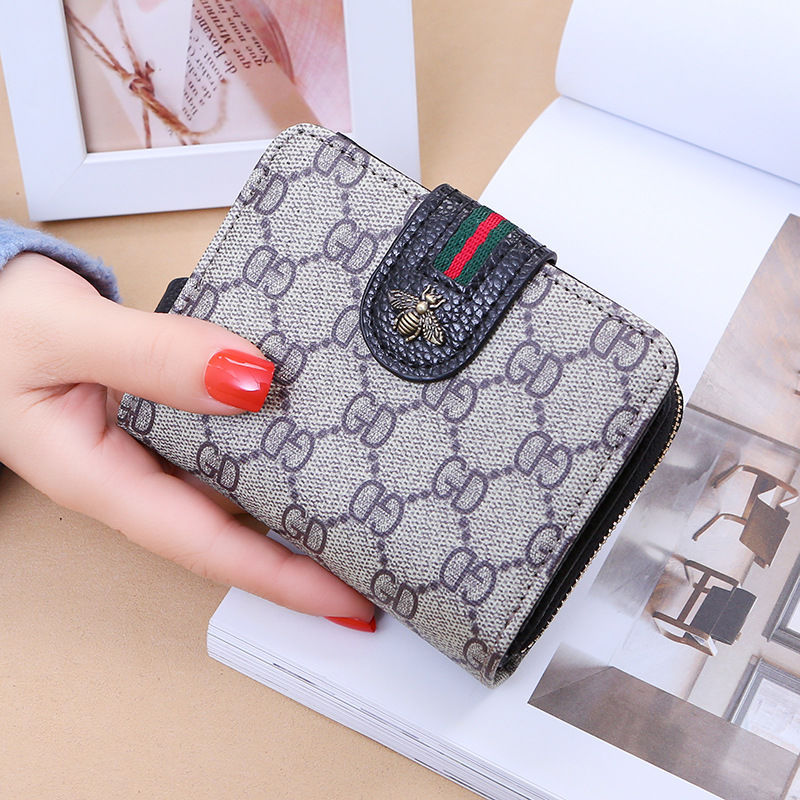 Women's Vintage Short Zipper Simple Cute Purses