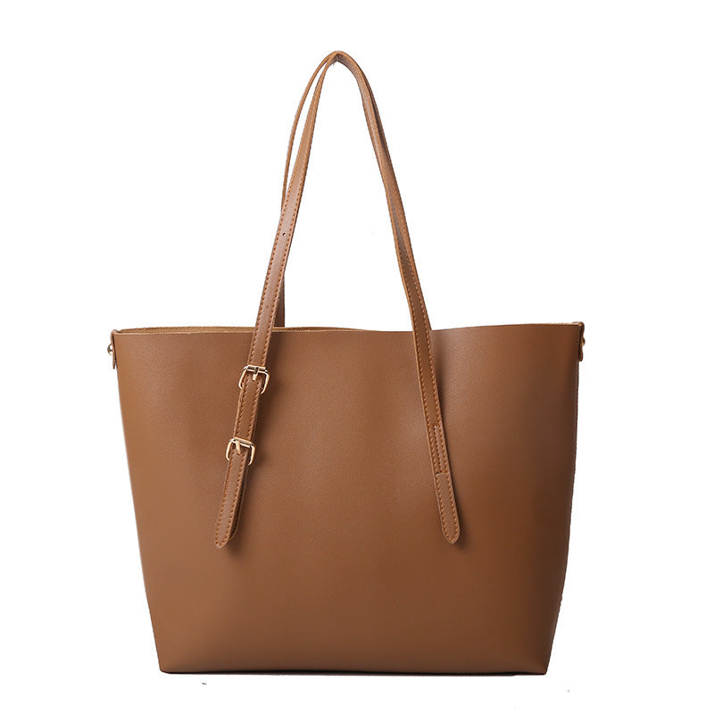 Large Female Fashion Texture Soft Leather Capacity Shoulder Bags