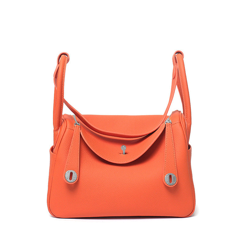 Layer Cowhide Lychee Pattern Lindy Doctor Genuine Shoulder Bags