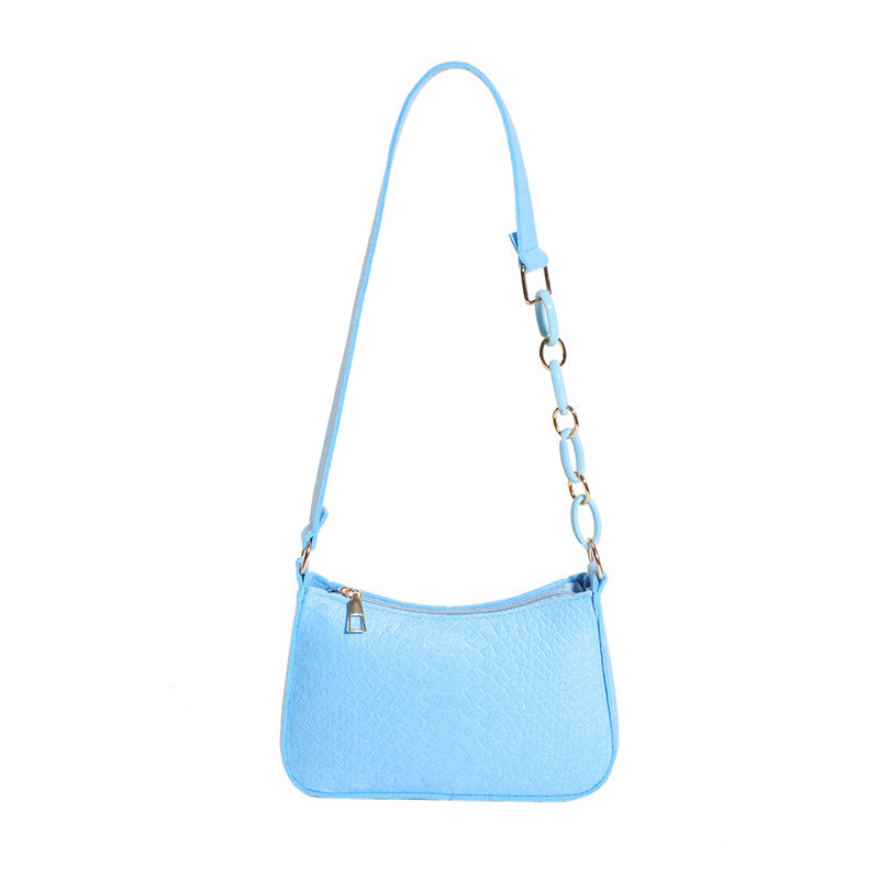 Women's Style Design Underarm Contrast Color Fashion Large Capacity Trendy Shoulder Bags
