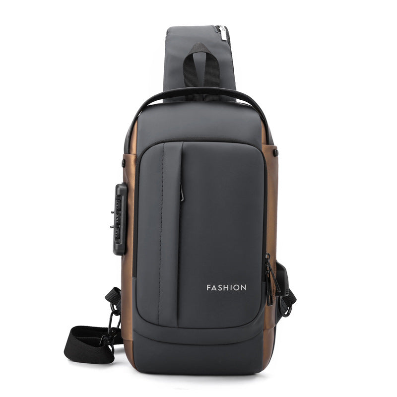 Men's Attractive Unique Graceful Motorcycle Password Men's Chest Bags