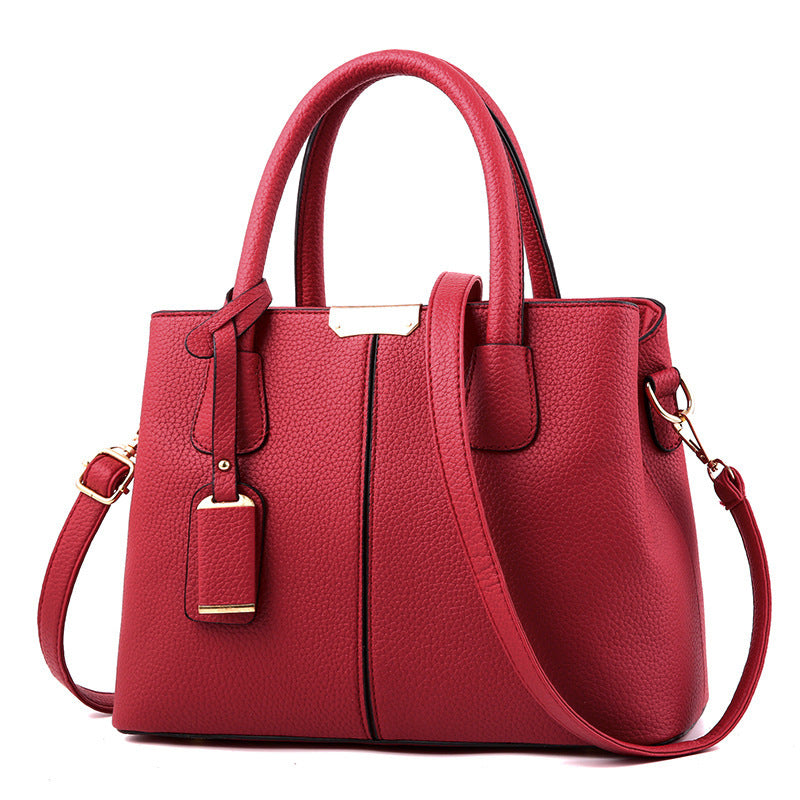 Women's Comfortable Graceful Litchi Pattern Fashion Handbags