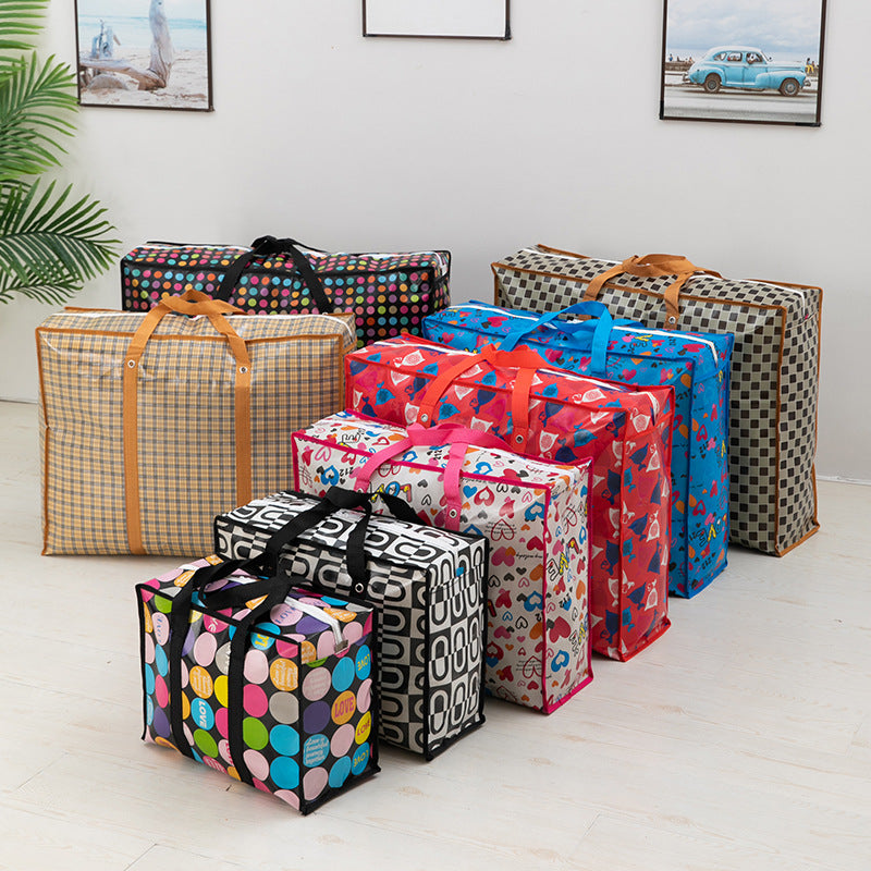 Woven Large Capacity Coated Size Moving Travel Bags