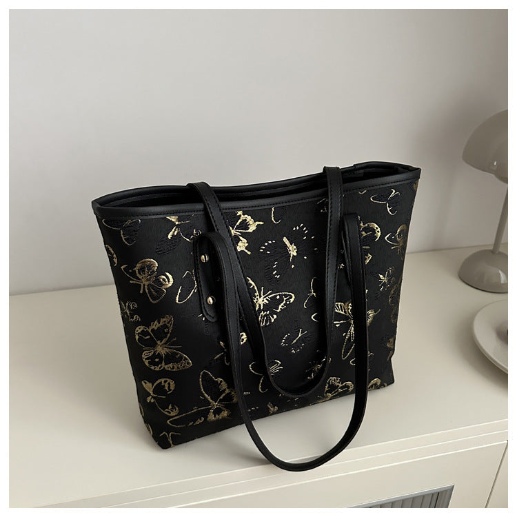 Women's Butterfly Summer Popular Western Style Leisure Large Capacity Figured Women's Shoulder Bag