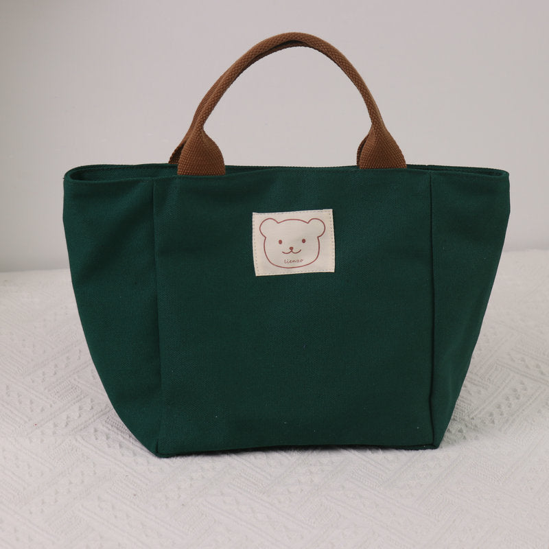 Heat Preservation Lunch Box Canvas Thickened Handbags