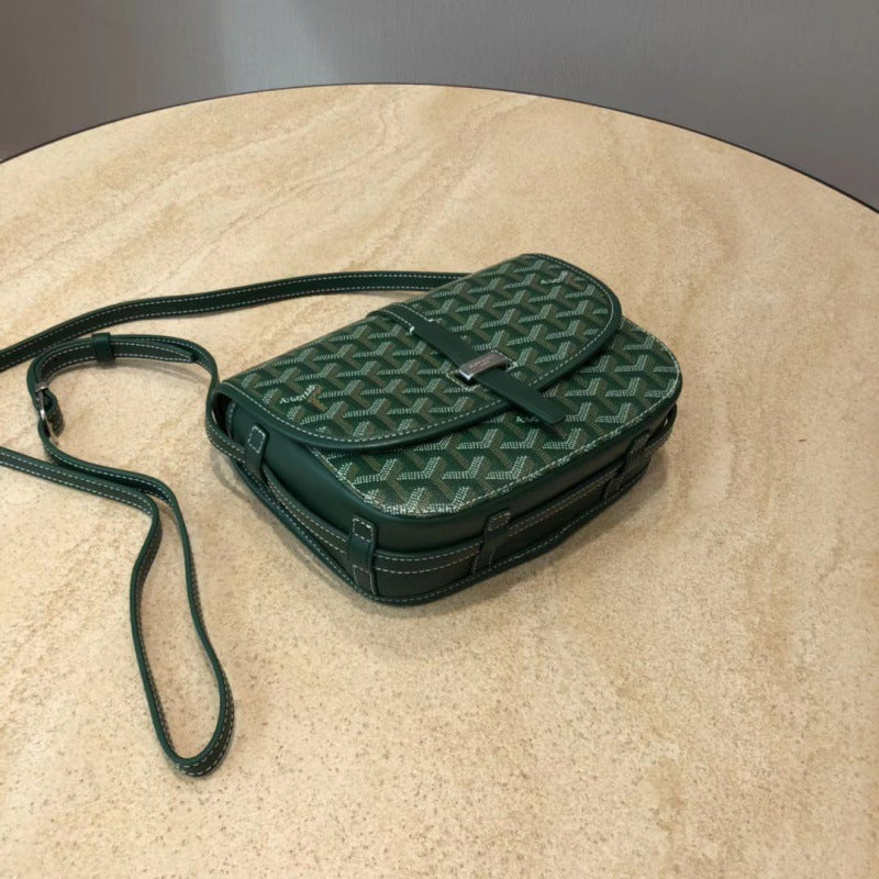 Trendy Elegant Classic Saddle Dog Teeth Bags