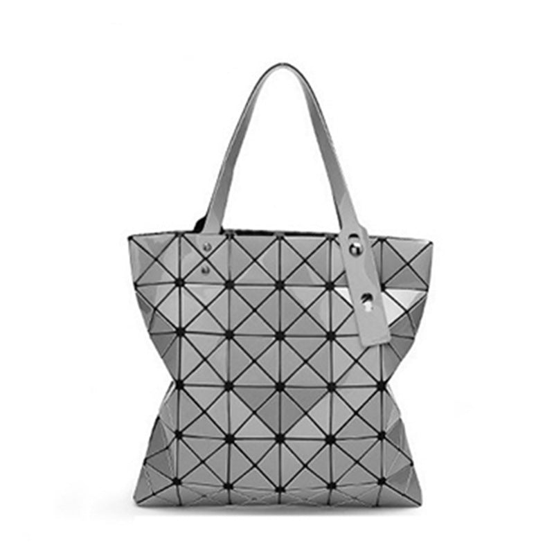 Women's Geometric Diamond Pattern Summer Portable Style Shoulder Bags