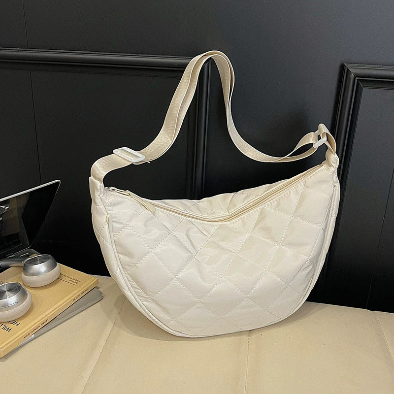 Trendy Nylon High-grade Large Capacity Dumpling Niche Female Women's Shoulder Bag