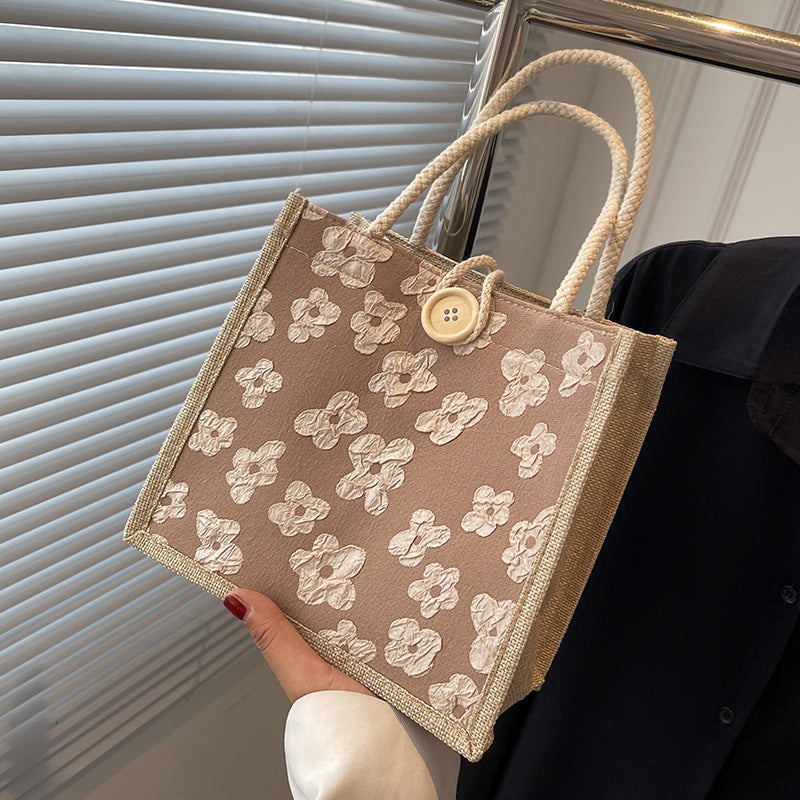 Women's Portable Lunch Box Outing Mummy Hand Handbags
