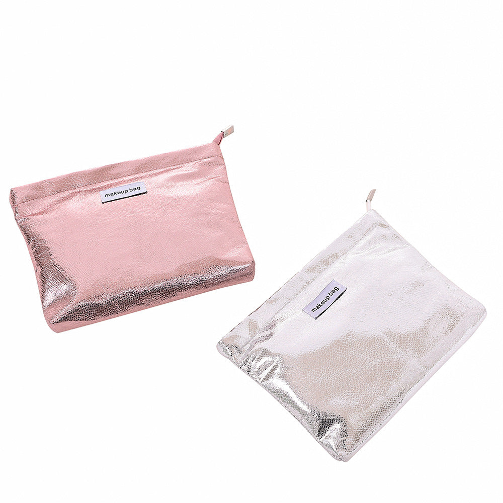 Capacity Leather High-grade Flash Portable Female Cosmetic Bags