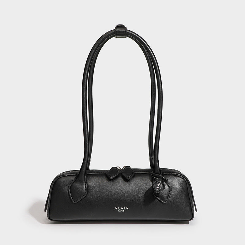 Women's Retro Fashionable Genuine Leather Sausage Dog Shoulder Bags