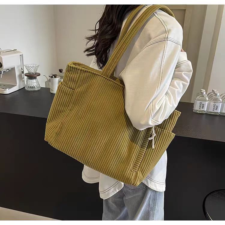 Women's Creative Corduroy One Shopping Advanced Shoulder Bags
