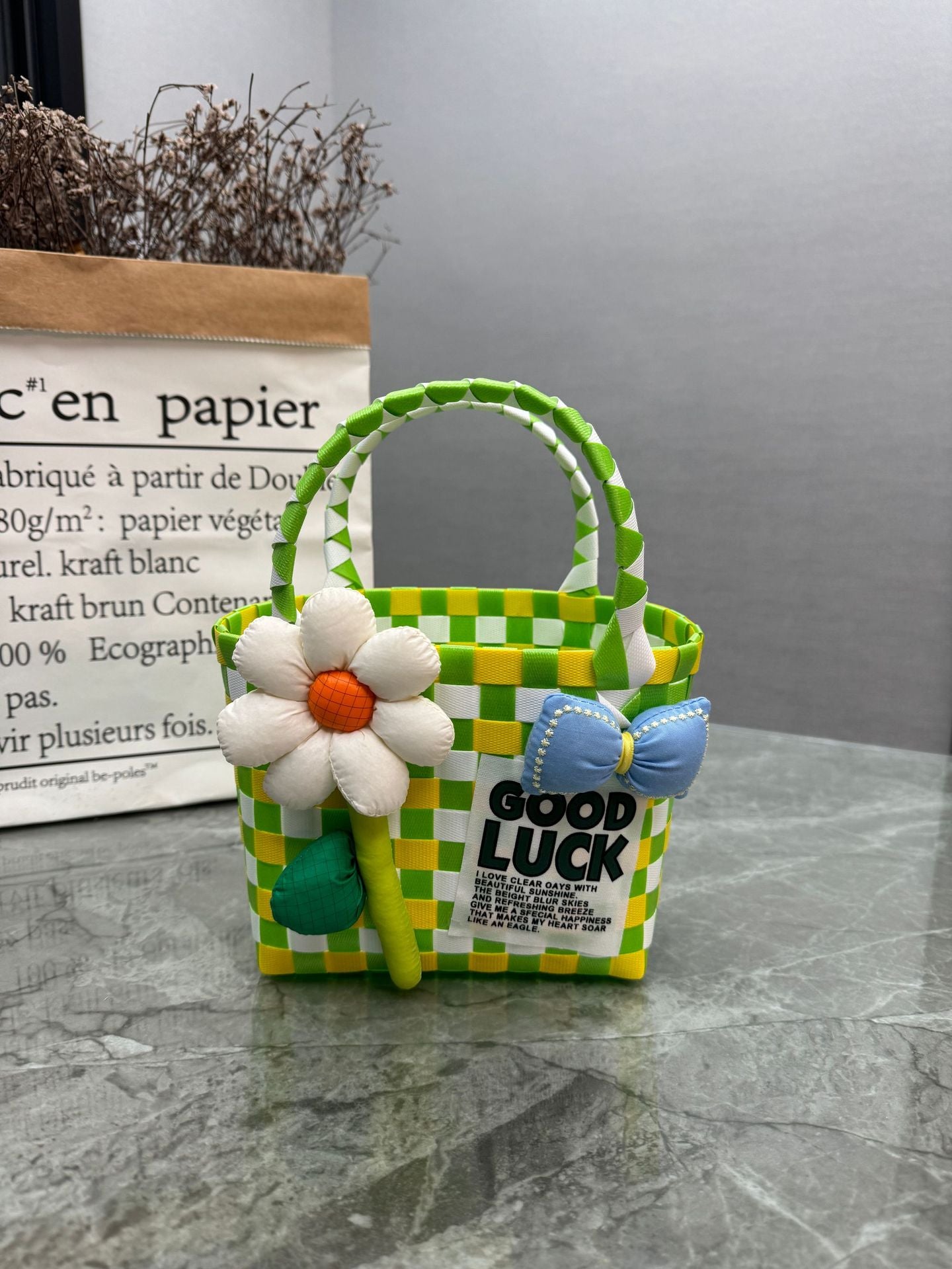 Women's & Children's & Plastic Woven Gift Basket Handbags