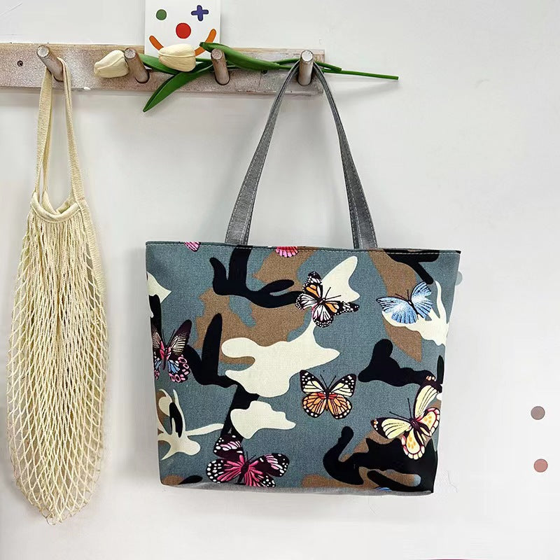 Women's Classy Canvas Large Capacity Printed Shoulder Bags