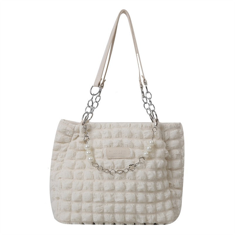 Women's Pleated Bubble Large Capacity Summer Western Shoulder Bags