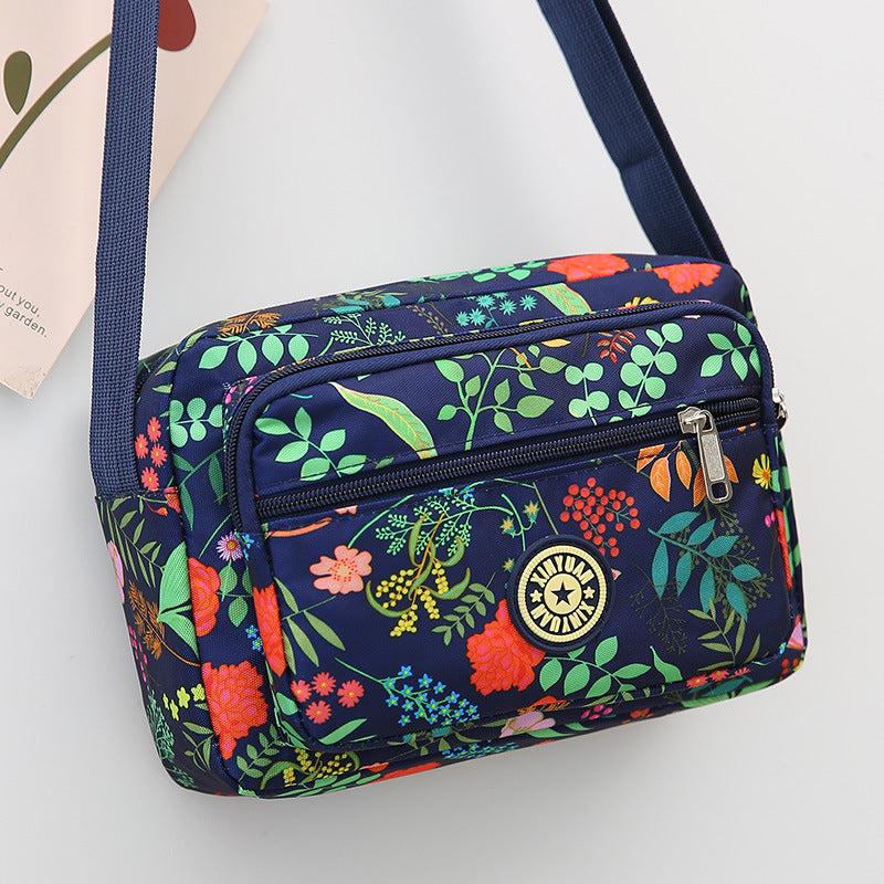 Women's Stall Flower Cloth Oxford Practical Canvas Crossbody Bags