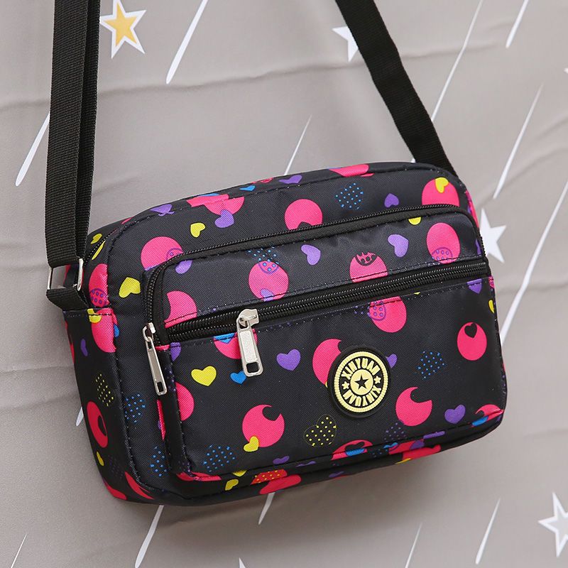 Women's Oxford Cloth Mother Flower Canvas Stall Crossbody Bags