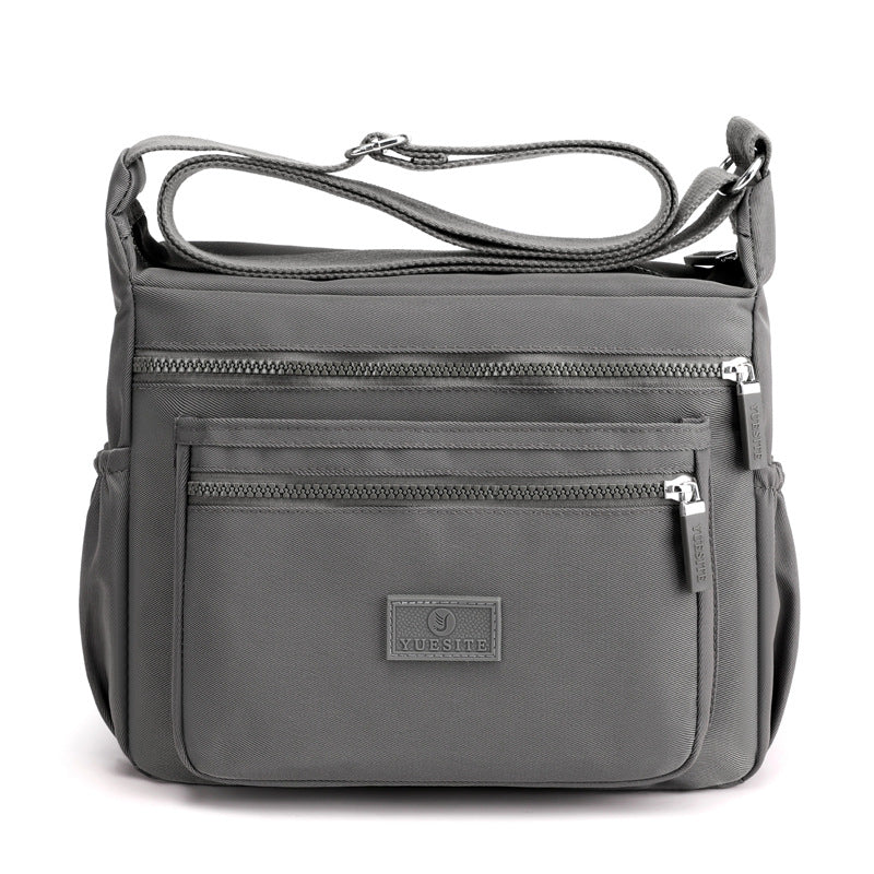 Women's Large Capacity Shopping Commuter Trendy Waterproof Nylon Cloth Shoulder Bags
