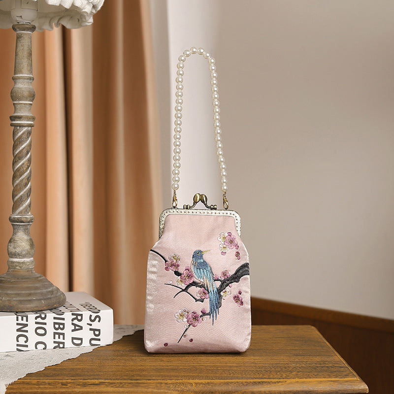 Pearl Embroidered Ancient Style Cheongsam Banquet Bags