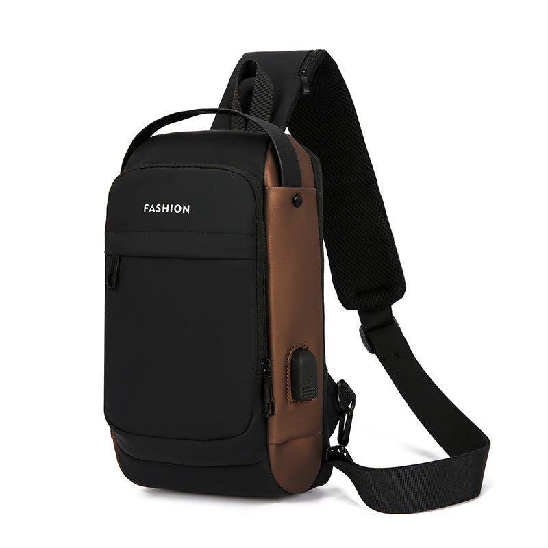 Men's Beautiful Creative Multifunctional Charging Port Men's Chest Bags