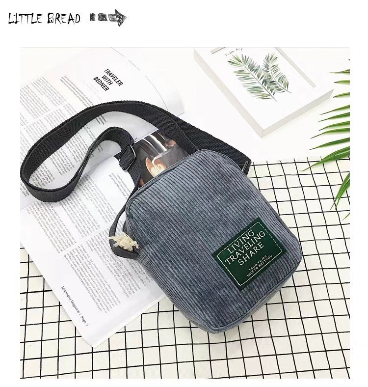 Women's Corduroy Retro Easy Matching Mini Cloth Crossbody Bags