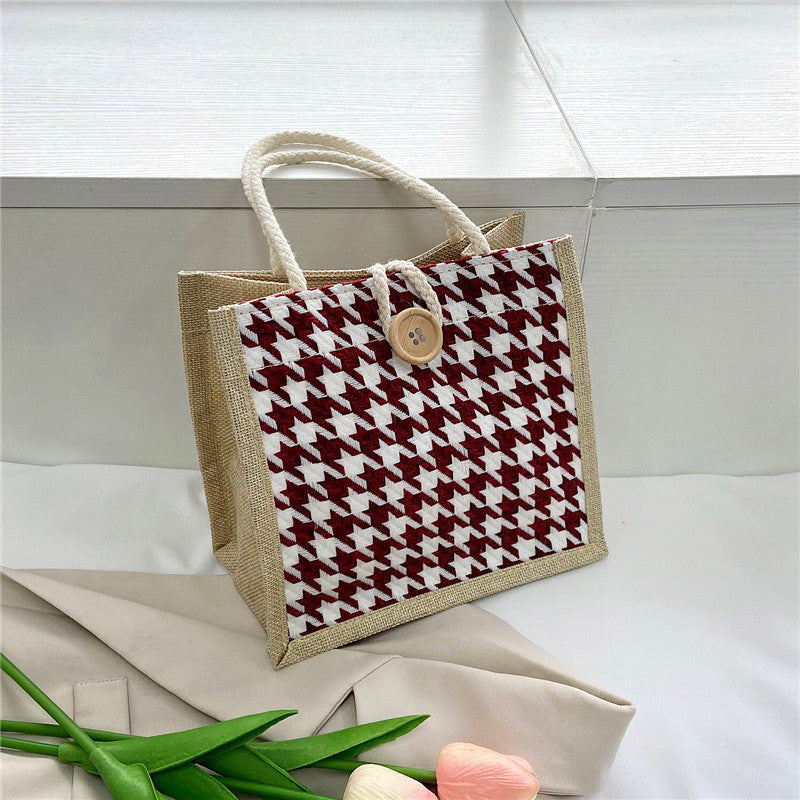 Women's Portable Cloth Lunch Box With Rice Bags