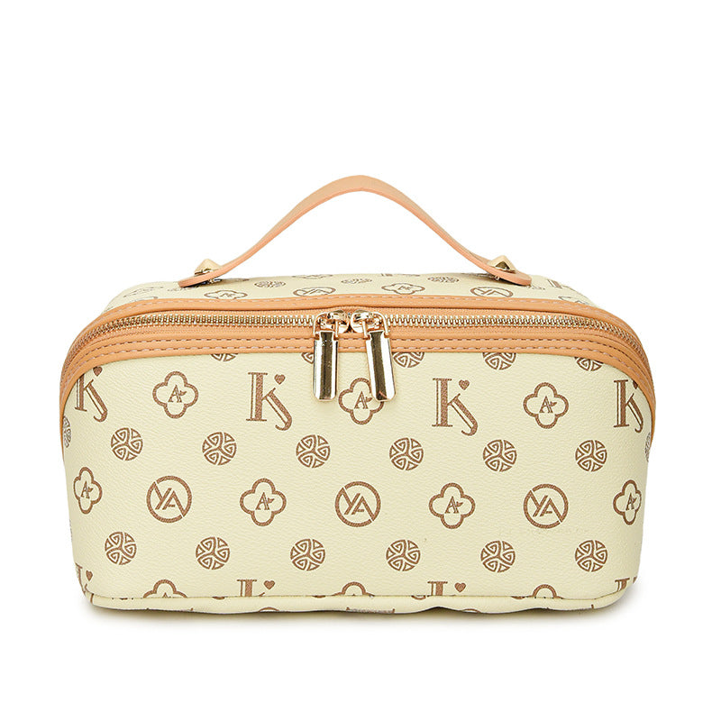 Presbyopic Large Capacity Partition Storage Hand Makeup Bag