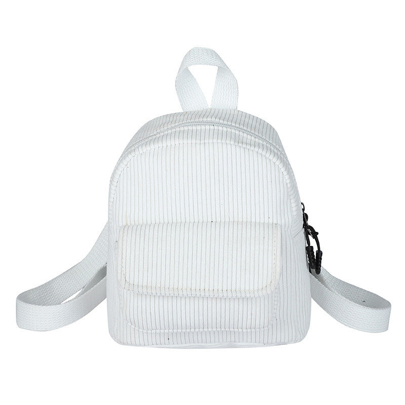 Women's Corduroy Trendy Cool Style University Backpacks