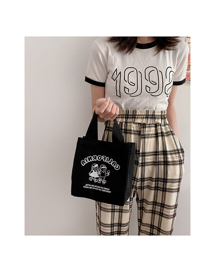 Style Thermal Large Capacity Lunch Box Handbags