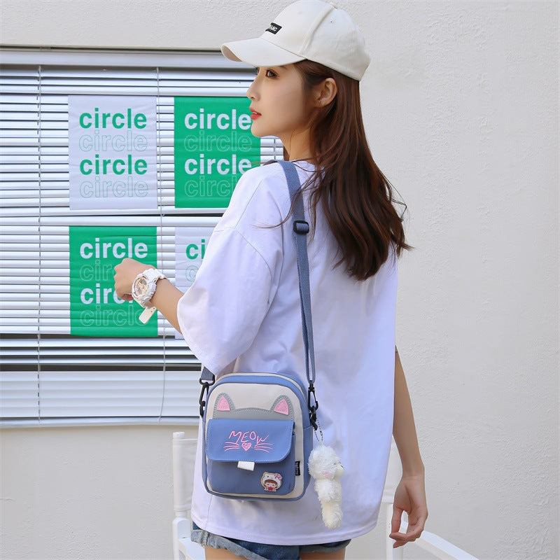 Women's Durable Cute Refreshing Campus Nylon Bags