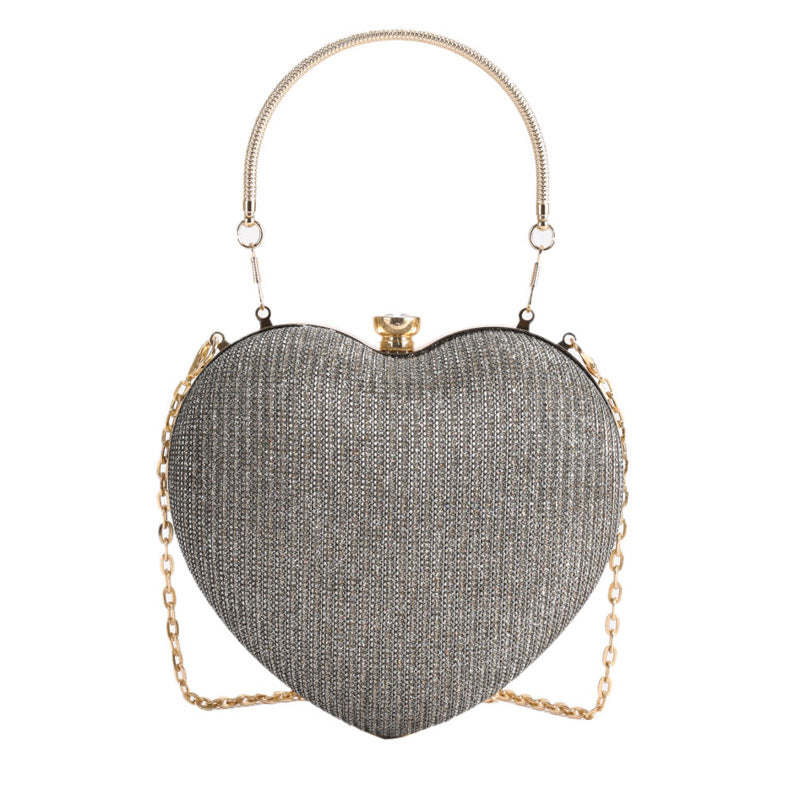 Women's Fashion Trendy Popular Dinner Elegant Heart Shoulder Bags