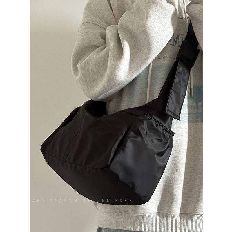 Nylon Cloth Dumpling Unisex Simple Style Shoulder Bags